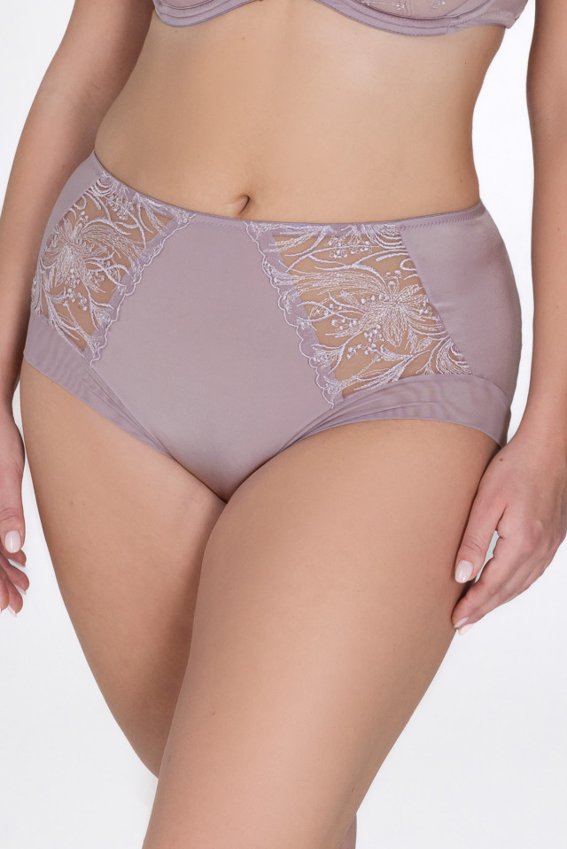 Kõrge vöökohaga püksid Loreta. Värv: violetne