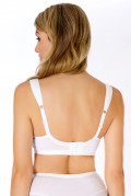 Cotton comfort nursing bra. Color: white