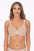 Powerlace seamless cup minimizer bra. Color: beige