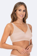 Supportive romantic dots bra Divine. Color: beige