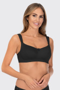 Cotton comfort nursing bra. Color: black