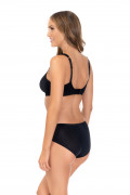 Powerlace mid-rise briefs. Color: black