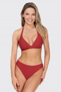 Bikini top Future retro. Color: dark red