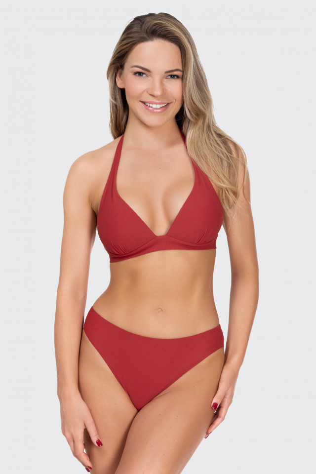 Bikini top Future retro. Color: dark red