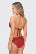 Bikini top Future retro. Color: dark red