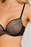 Mesh lace push up bra Kamila. Color: black