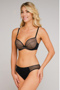 Mesh lace push up bra Kamila. Color: black