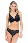 Lace soft cup bra Delight. Color: black