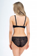 Lace soft cup bra Delight. Color: black
