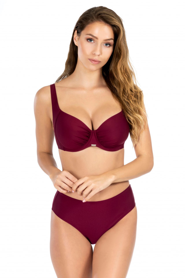 Bikini top Diana. Color: burgundy