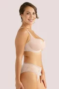 Delicate lace classic briefs Eliza. Color: beige