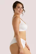 Supportive romantic dots bra Divine. Color: White