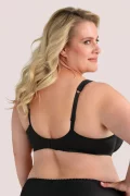Floral lace support bra Anette. Color: black Floral lace support bra Anette. Color: black