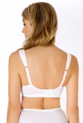 Cotton comfort nursing bra. Color: white