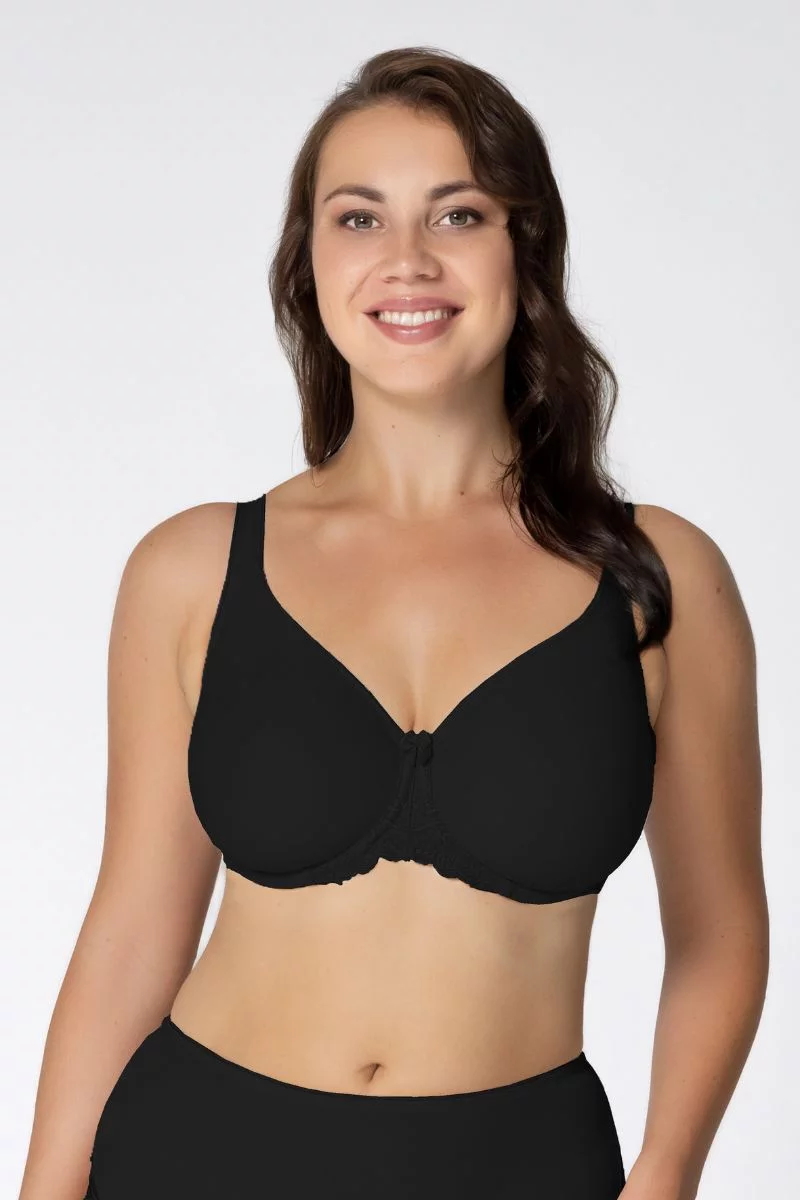 T-shirt bra cup Vija. Color: black T-shirt bra cup Vija. Color: black
