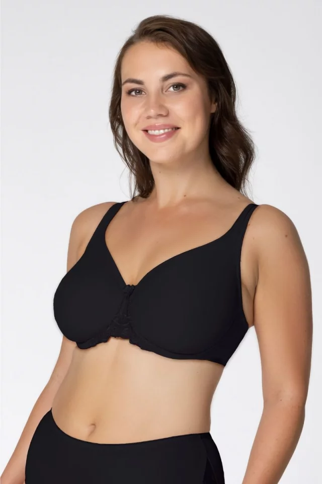 T-shirt bra cup Vija. Color: black