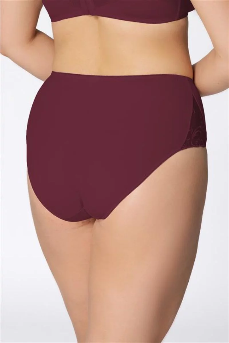 Biksītes ar paaugstinātu jostasvietu Vija. Krāsa: bordo