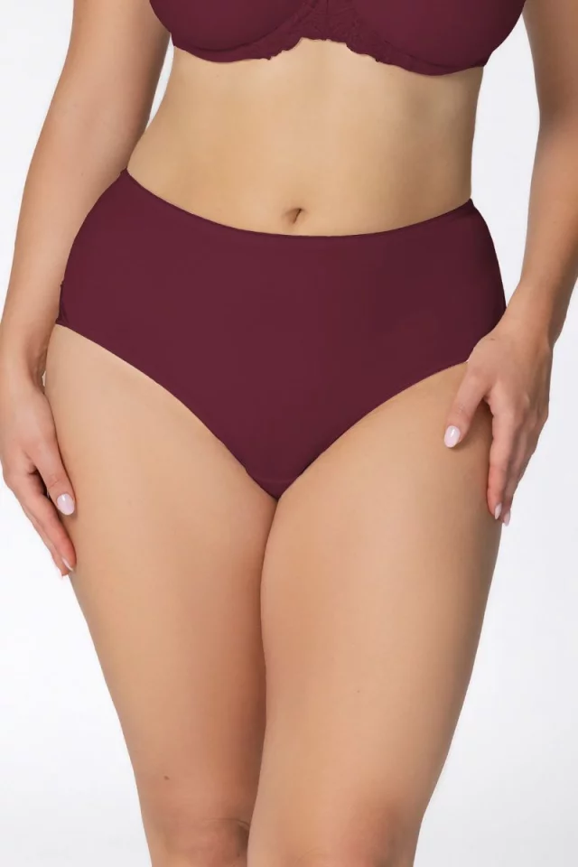 Biksītes ar paaugstinātu jostasvietu Vija. Krāsa: bordo