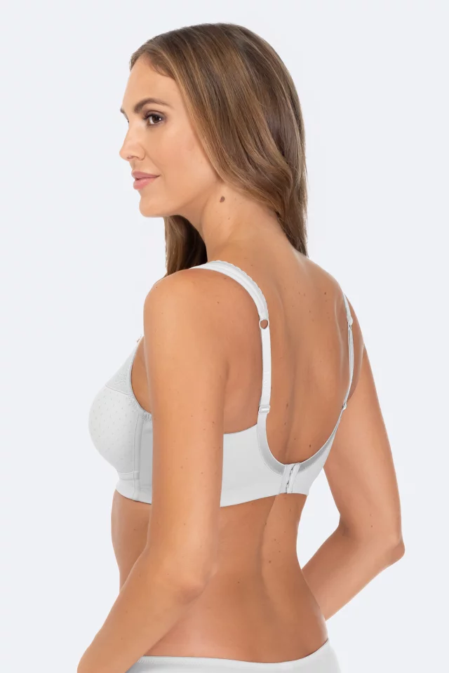 Supportive romantic dots bra Divine. Color: White