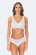 Supportive romantic dots bra Divine. Color: White