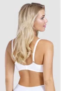 Хлопковый бюстгальтер Clean cotton. Цвет: молочный белый 