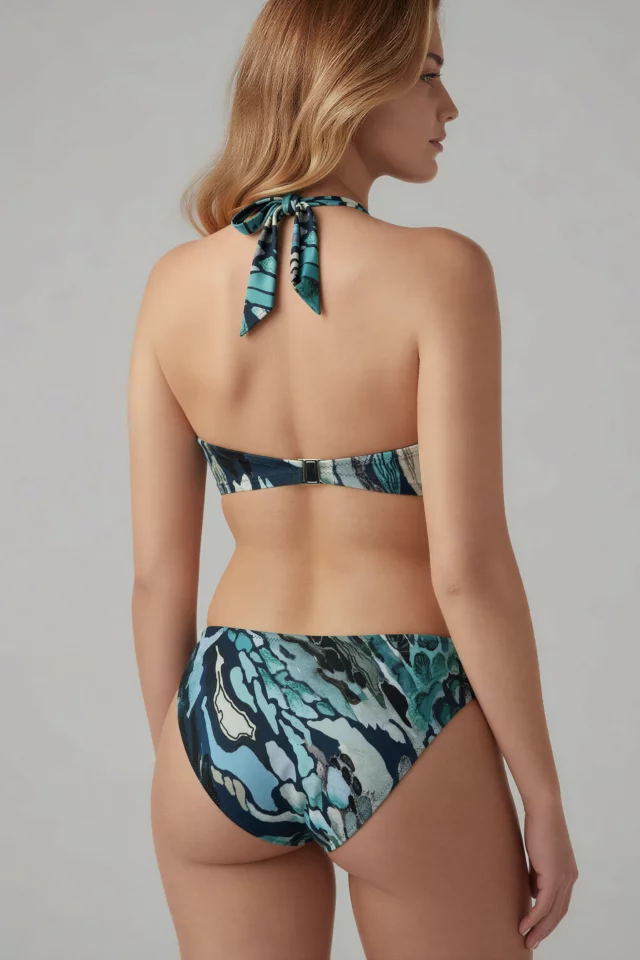 Low-Rise Swim Bottoms. Color: dark grey