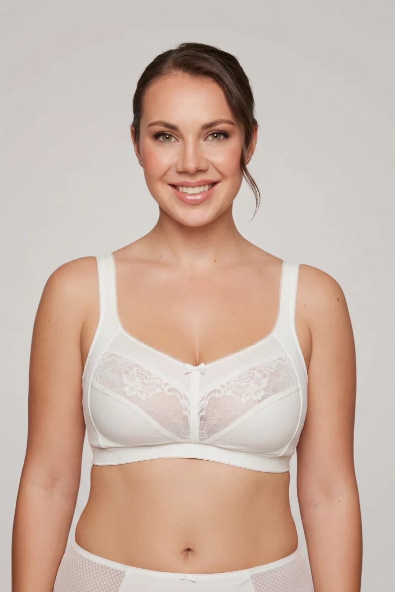 Supportive Soft Lift Bra. Color: White Supportive Soft Lift Bra. Color: White