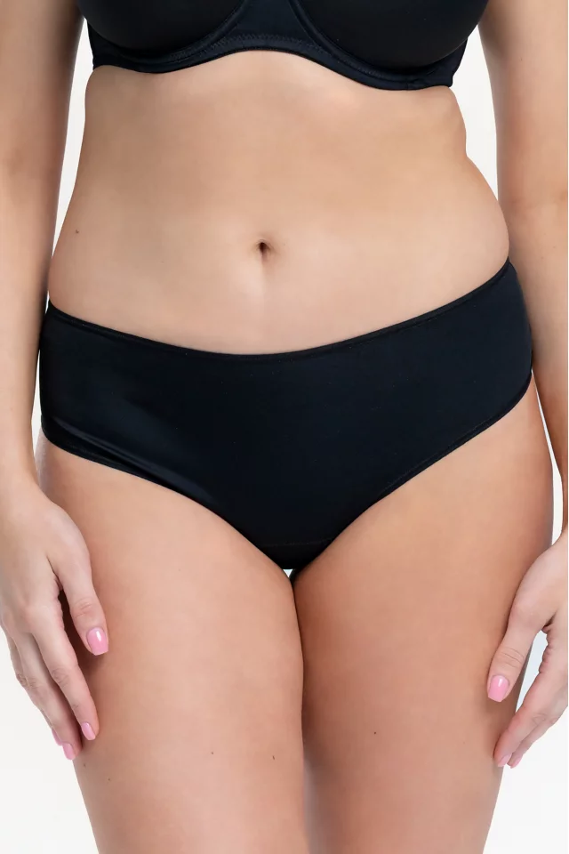 Seamless tanga briefs True. Color: black