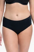 Seamless mid-waist briefs True. Color: black