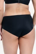Seamless mid-waist briefs True. Color: black
