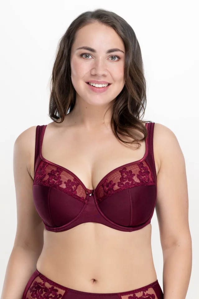 Rinnahoidja Grace. Värv: burgundia