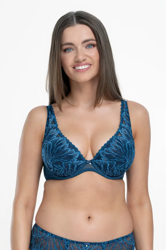 Push-up krūšturis Rebecca. Krāsa: zila