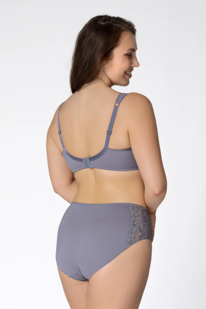 Трусы c завышенной посадкой Andrea. Цвет: серый