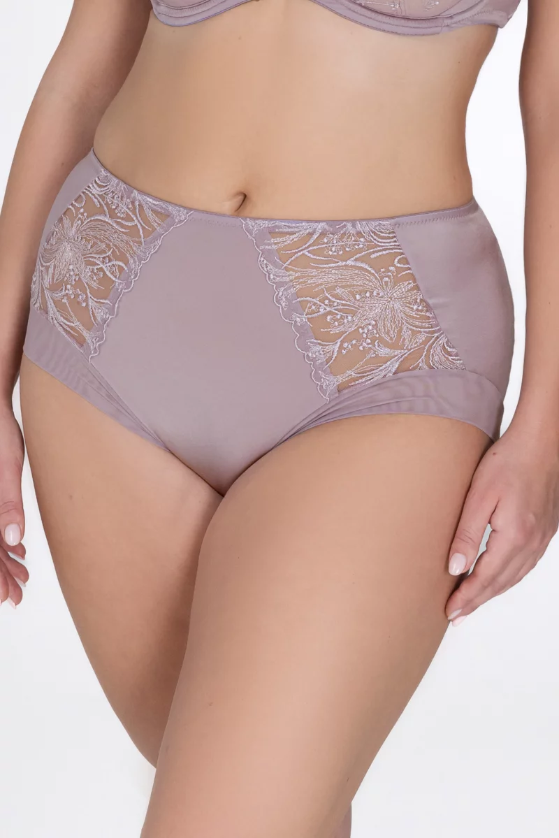 Kõrge vöökohaga püksid Loreta. Värv: violetne Kõrge vöökohaga püksid Loreta. Värv: violetne