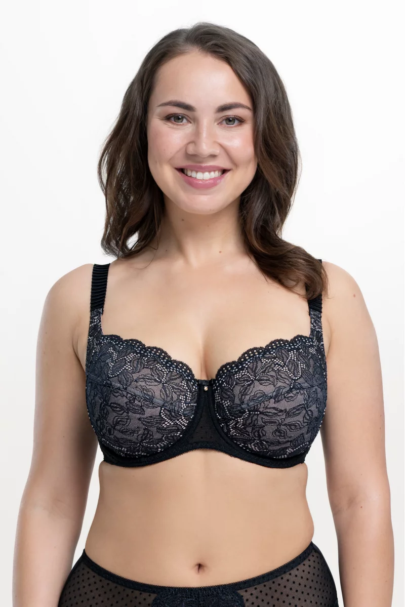 Krūšturis Melody. Krāsa: melna