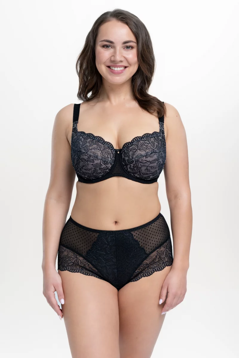 Krūšturis Melody. Krāsa: melna