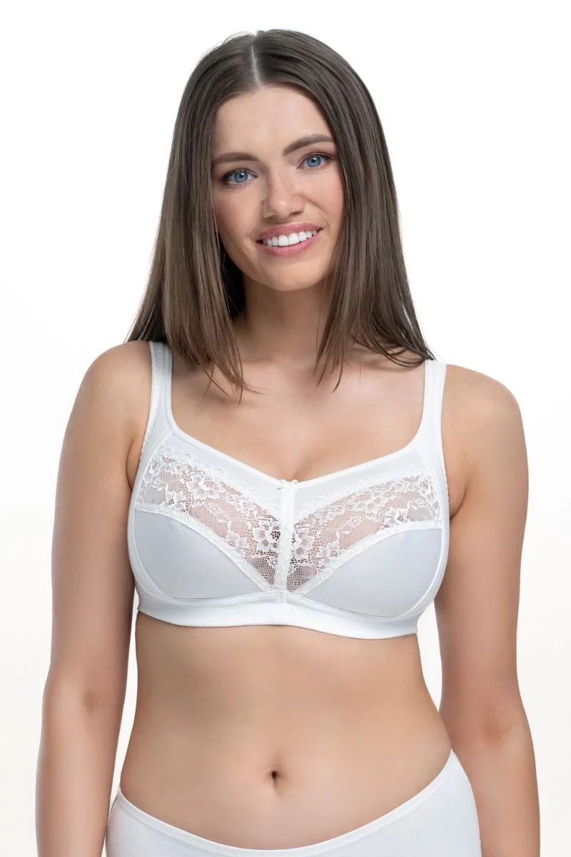 Atbalstošs Soft Lift krūšturis. Krāsa: pienbalta