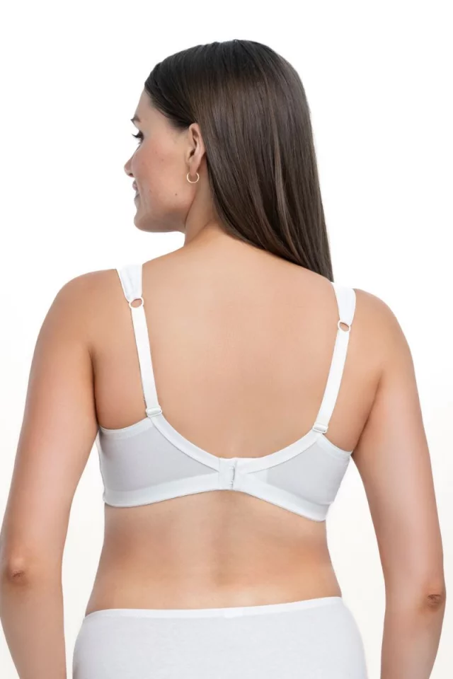 Traadita rinnahoidja õrna toestusega. Värv: elevandiluu