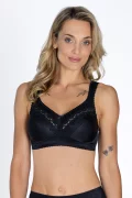 Simplex medvilninė liemenėlė Becky. Spalva: juoda