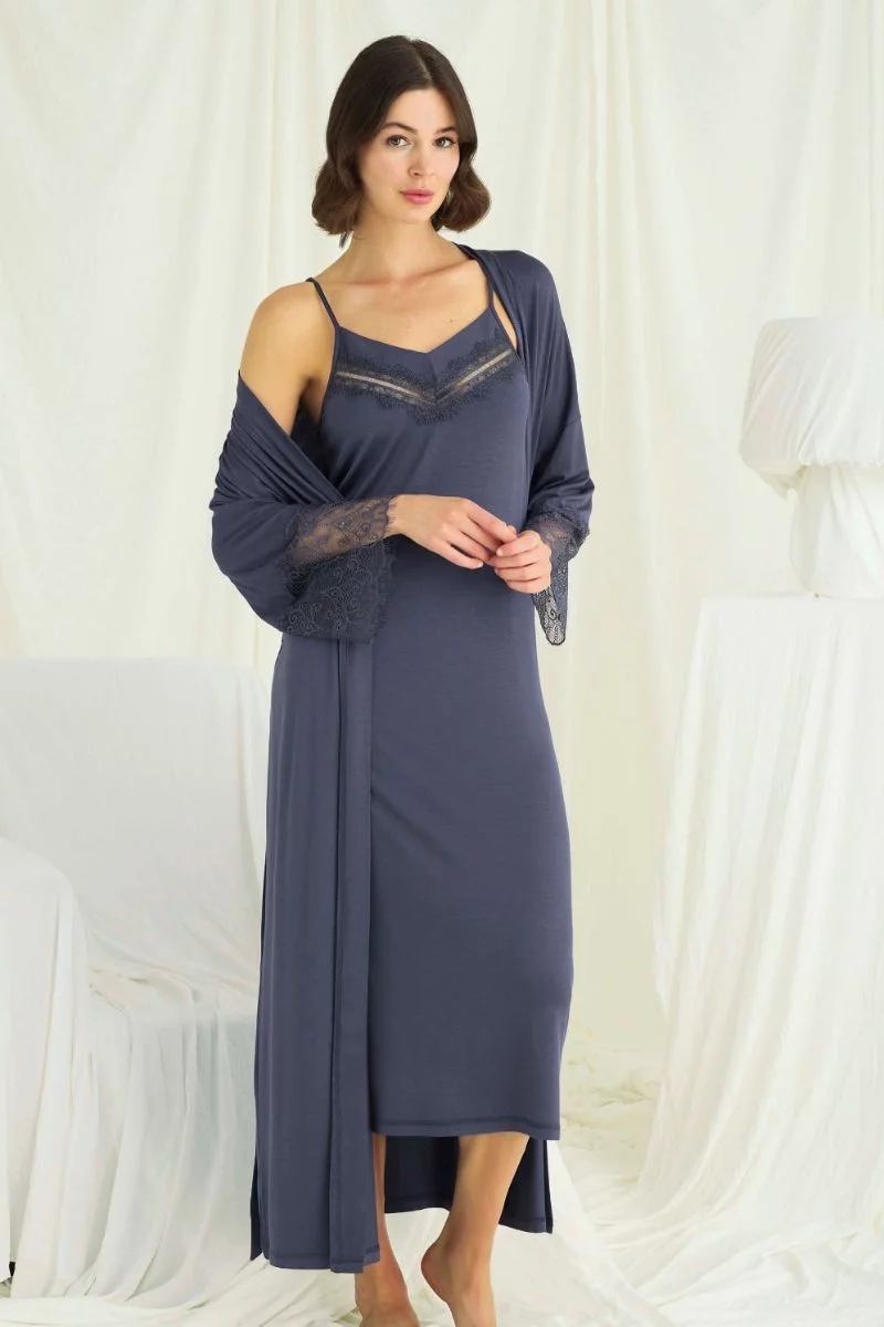 Naktsveļas komplekts Monamise. Krāsa: tumši zila