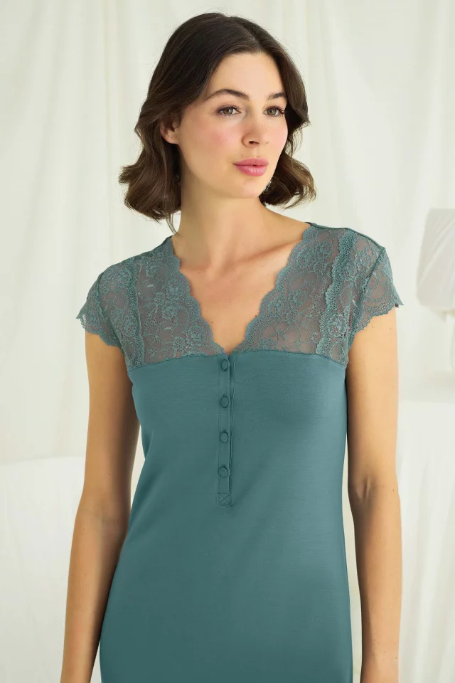 Nightgown Monamise. Color: light blue