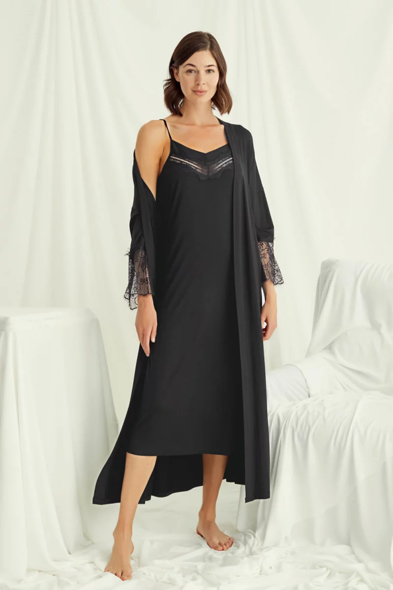 Nightwear set Monamise. Color: black