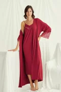 Nightwear set Monamise. Color: dark red
