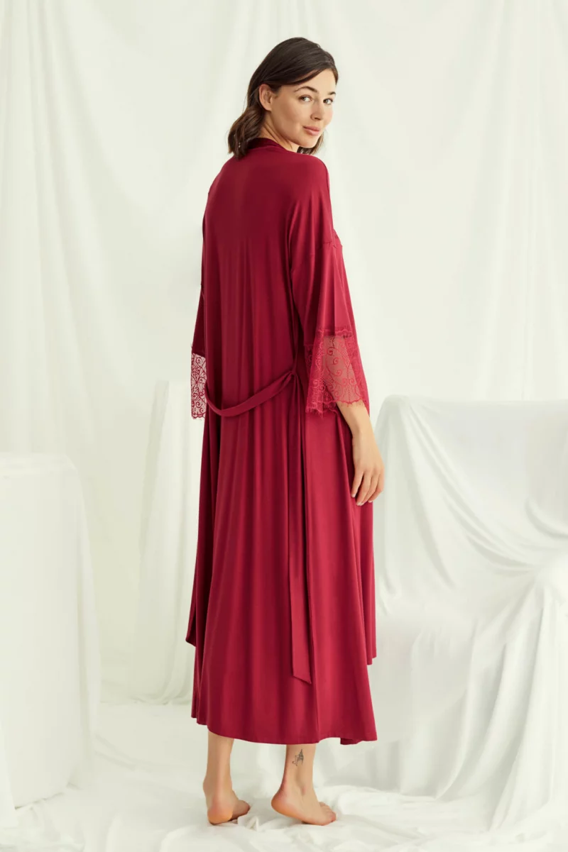 Nightwear set Monamise. Color: dark red