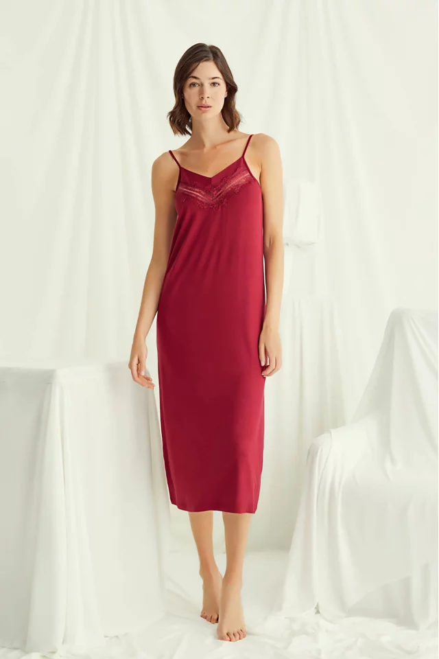 Nightwear set Monamise. Color: dark red