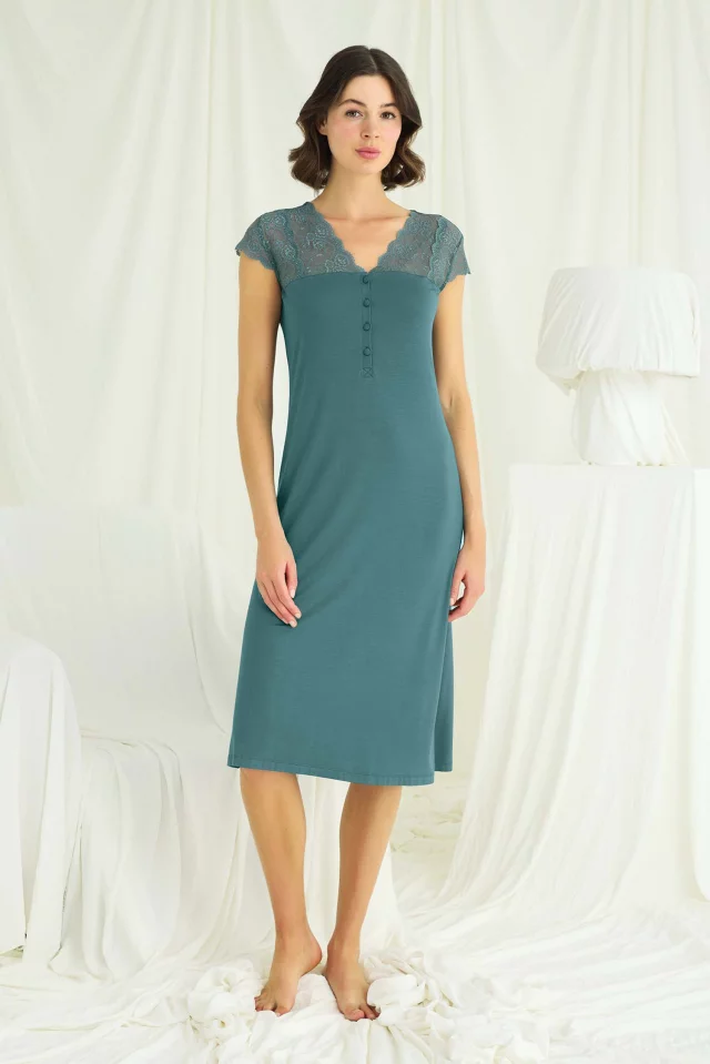 Nightgown Monamise. Color: light blue