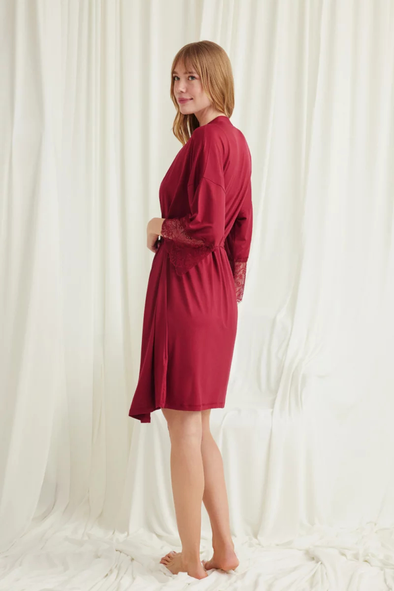 Nightwear set Monamise. Color: dark red