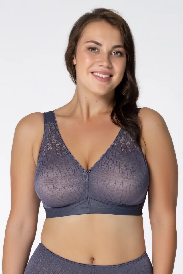 Powerlace support bra. Color: blue-grey