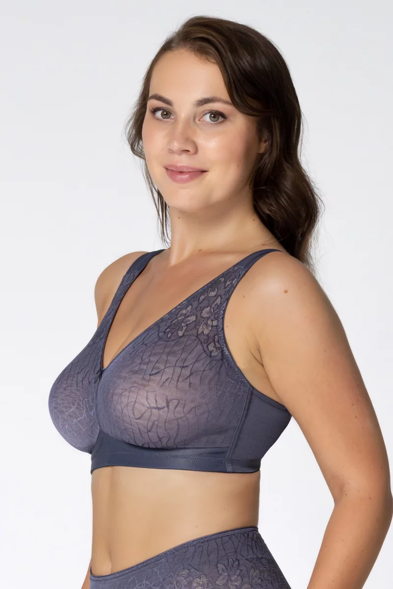 Powerlace support bra. Color: blue-grey Powerlace support bra. Color: blue-grey