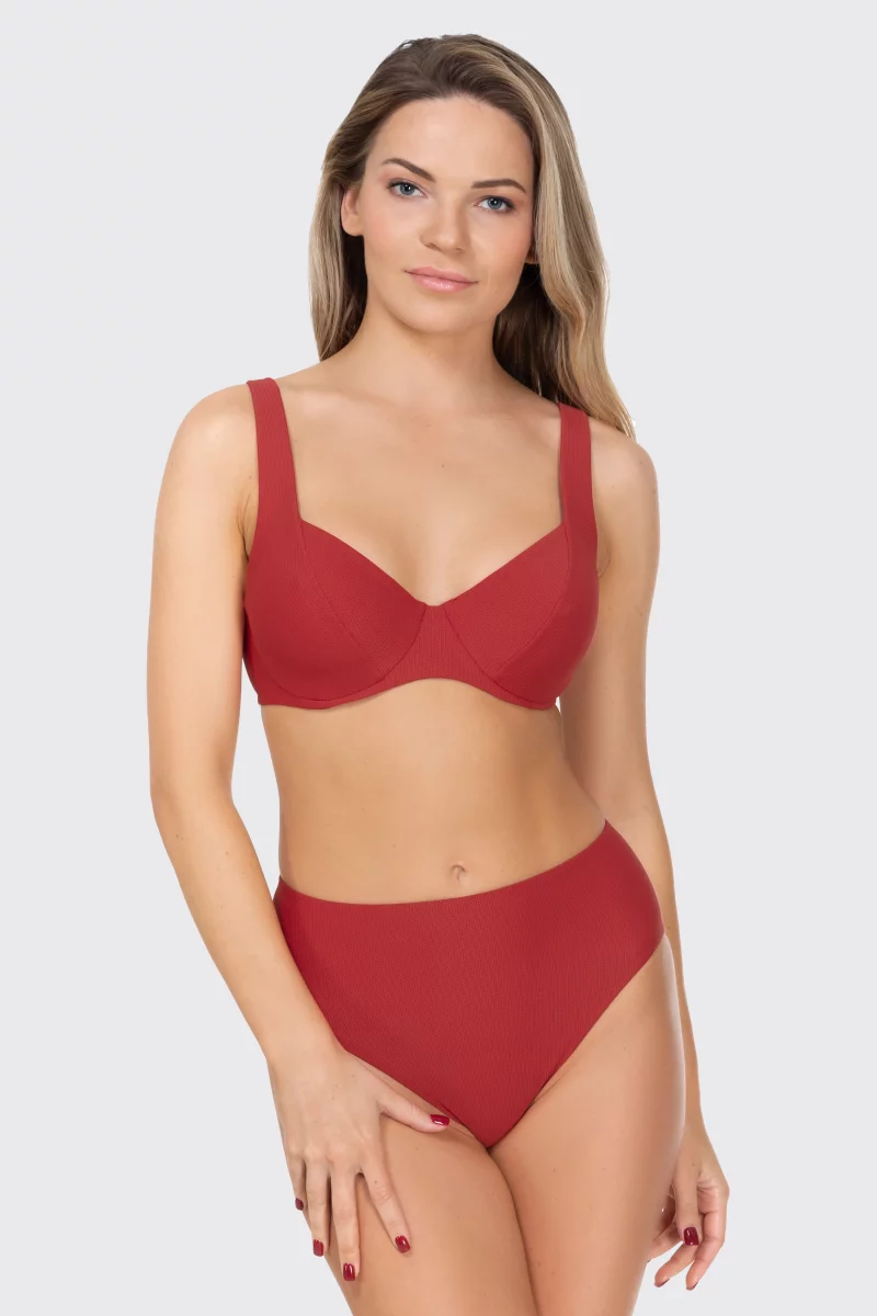 Bikiinipüksid Future retro. Värv: tumepunane